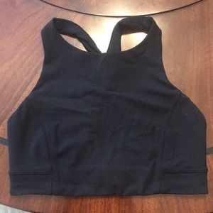 Lululemon Women’s Simply Bare Black High Neck Crossback sports bra